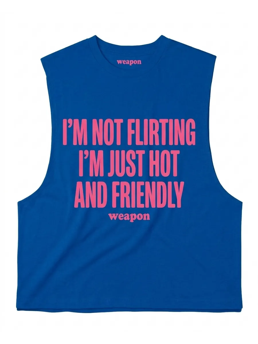 «I am not flirting» — футболка оверсайз