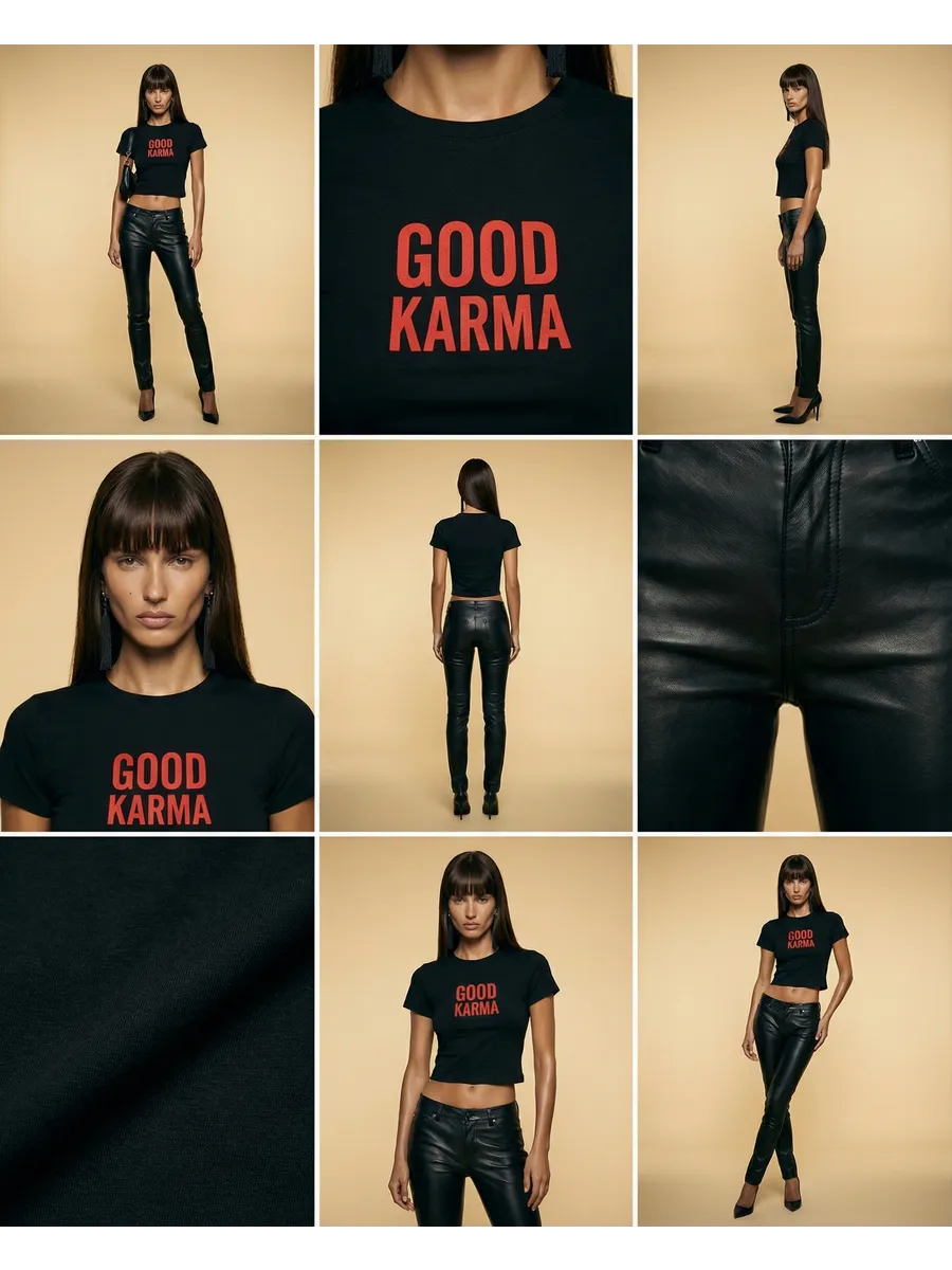 «Good Karma» — футболка укороченная